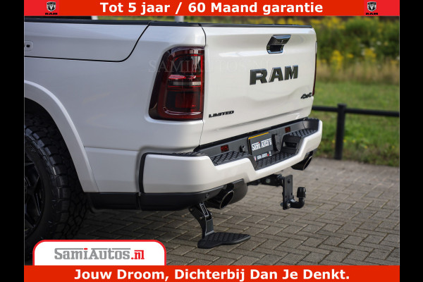 Dodge Ram 1500 1500 Limited Night High Output 540HP 706Nm | Massage + Full Option | De Meest Luxe en Volle Pick-Up in zijn Klasse | Comfortabele Dubbele Cabine met Royale 5 Zitplaatsen | BPM vrij | Nu Leverbaar uit Voorraad | Voorraad Nr 2298 - 7479
