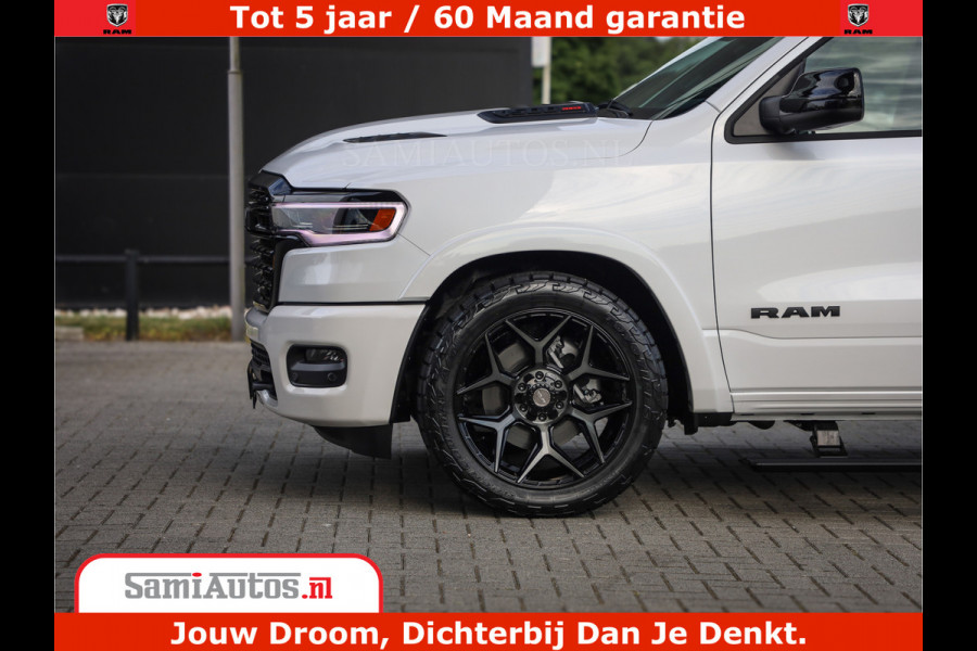 Dodge Ram 1500 1500 Limited Night High Output 540HP 706Nm | Massage + Full Option | De Meest Luxe en Volle Pick-Up in zijn Klasse | Comfortabele Dubbele Cabine met Royale 5 Zitplaatsen | BPM vrij | Nu Leverbaar uit Voorraad | Voorraad Nr 2298 - 7479