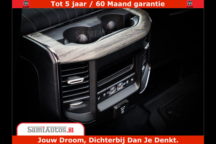 Dodge Ram 1500 1500 Limited Night High Output 540HP 706Nm | Massage + Full Option | De Meest Luxe en Volle Pick-Up in zijn Klasse | Comfortabele Dubbele Cabine met Royale 5 Zitplaatsen | BPM vrij | Nu Leverbaar uit Voorraad | Voorraad Nr 2298 - 7479