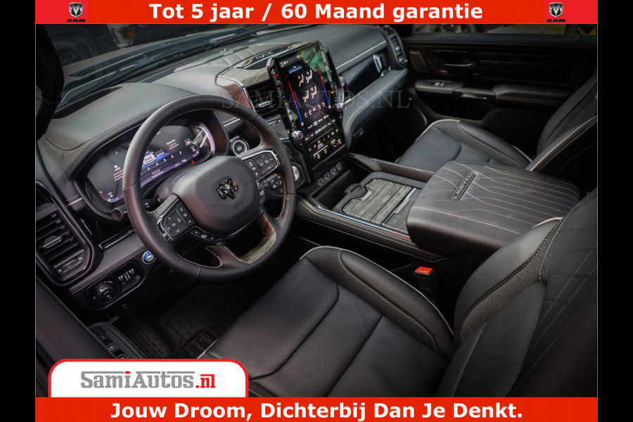 Dodge Ram 1500 1500 Limited Night High Output 540HP 706Nm | Massage + Full Option | De Meest Luxe en Volle Pick-Up in zijn Klasse | Comfortabele Dubbele Cabine met Royale 5 Zitplaatsen | BPM vrij | Nu Leverbaar uit Voorraad | Voorraad Nr 2298 - 7479