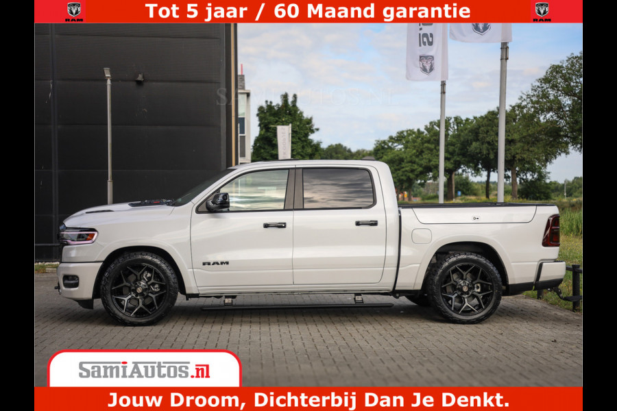 Dodge Ram 1500 1500 Limited Night High Output 540HP 706Nm | Massage + Full Option | De Meest Luxe en Volle Pick-Up in zijn Klasse | Comfortabele Dubbele Cabine met Royale 5 Zitplaatsen | BPM vrij | Nu Leverbaar uit Voorraad | Voorraad Nr 2298 - 7479