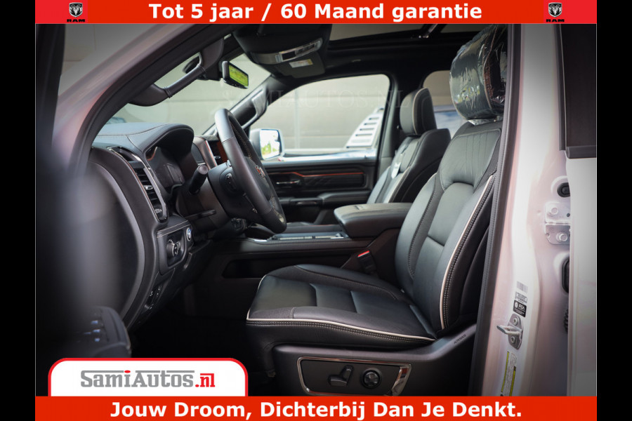 Dodge Ram 1500 1500 Limited Night High Output 540HP 706Nm | Massage + Full Option | De Meest Luxe en Volle Pick-Up in zijn Klasse | Comfortabele Dubbele Cabine met Royale 5 Zitplaatsen | BPM vrij | Nu Leverbaar uit Voorraad | Voorraad Nr 2298 - 7479