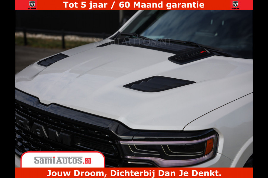 Dodge Ram 1500 1500 Limited Night High Output 540HP 706Nm | Massage + Full Option | De Meest Luxe en Volle Pick-Up in zijn Klasse | Comfortabele Dubbele Cabine met Royale 5 Zitplaatsen | BPM vrij | Nu Leverbaar uit Voorraad | Voorraad Nr 2298 - 7479