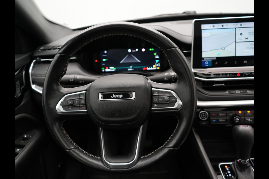 Jeep Compass 4xe 240 Plug-in Hybrid Electric S 240pk Dealer O.H PHEV | Trekhaak | Panodak | Adaptive Cruise | 360 Camera | Lederen Sportstoelen Memory & Ventilatie | Apple Carplay | Alpine Sound | Virtual | DAB |