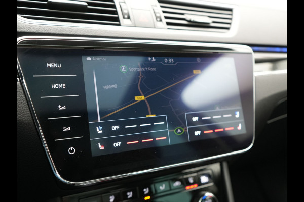 Škoda Superb Combi TSI iV Lauren & Klement Plug In Hybrid 218pk Dealer O.H PHEV | Panodak | Adaptive Cruise | 360 Camera | Lederen Sportstoelen Memory & Ventilatie | Lane assist | Navigatie | Apple Carplay | Virtual | Sfeerverlichting | Park Assist | DAB |