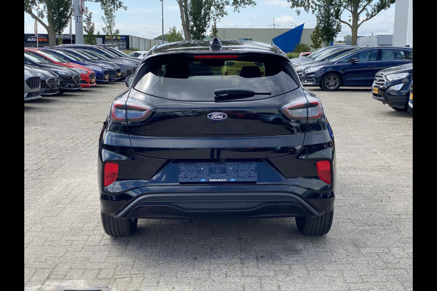 Ford Puma 1.0 EcoBoost Hybrid ST-Line X 155pk Automaat | Panoramadak | Afneembare trekhaak | Winter Pack | Adaptive cruise control | 360 graden camera | Bang&Olufsen | Elektrsiche achterklep | Matrix LED