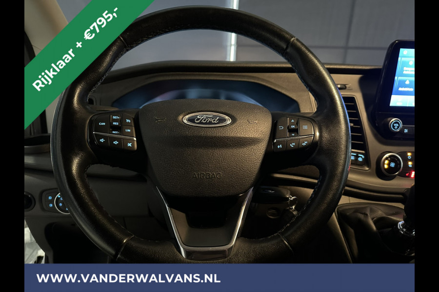 Ford Transit 2.0 TDCI 131pk L3H2 Euro6 *Rijklaar Direct Rijden* Airco | Camera | Navigatie | Apple Carplay | Android Auto Cruisecontrol, Parkeersensoren, Elektrisch verstelbare bestuurdersstoel, Verwarmde voorruit, Stoelverwarming, Bijrijdersbank