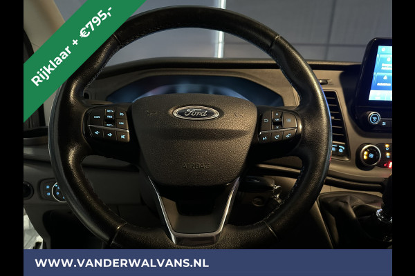 Ford Transit 2.0 TDCI 131pk L3H2 Euro6 *Rijklaar Direct Rijden* Airco | Camera | Navigatie | Apple Carplay | Android Auto Cruisecontrol, Parkeersensoren, Elektrisch verstelbare bestuurdersstoel, Verwarmde voorruit, Stoelverwarming, Bijrijdersbank