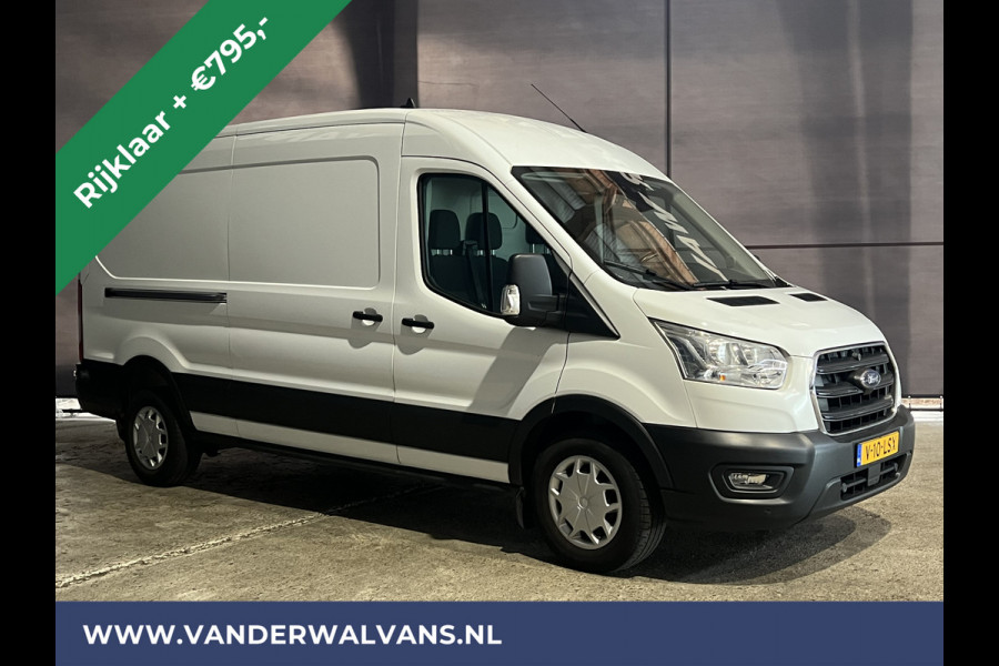 Ford Transit 2.0 TDCI 131pk L3H2 Euro6 *Rijklaar Direct Rijden* Airco | Camera | Navigatie | Apple Carplay | Android Auto Cruisecontrol, Parkeersensoren, Elektrisch verstelbare bestuurdersstoel, Verwarmde voorruit, Stoelverwarming, Bijrijdersbank