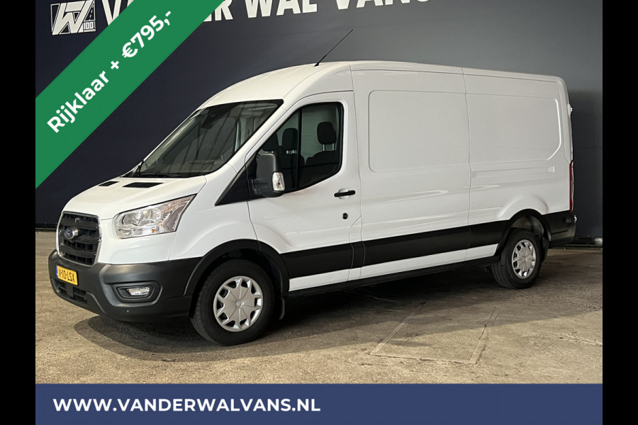 Ford Transit 2.0 TDCI 131pk L3H2 Euro6 *Rijklaar Direct Rijden* Airco | Camera | Navigatie | Apple Carplay | Android Auto Cruisecontrol, Parkeersensoren, Elektrisch verstelbare bestuurdersstoel, Verwarmde voorruit, Stoelverwarming, Bijrijdersbank