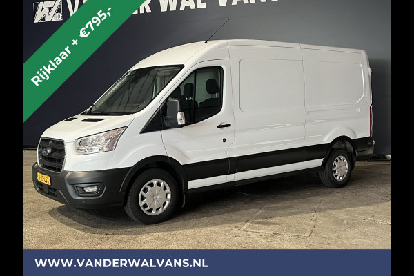 Ford Transit 2.0 TDCI 131pk L3H2 Euro6 *Rijklaar Direct Rijden* Airco | Camera | Navigatie | Apple Carplay | Android Auto Cruisecontrol, Parkeersensoren, Elektrisch verstelbare bestuurdersstoel, Verwarmde voorruit, Stoelverwarming, Bijrijdersbank