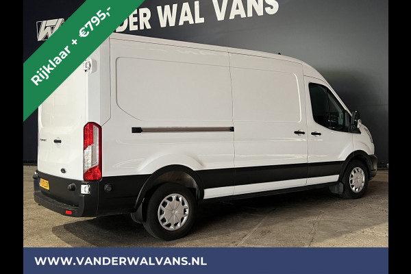 Ford Transit 2.0 TDCI 131pk L3H2 Euro6 *Rijklaar Direct Rijden* Airco | Camera | Navigatie | Apple Carplay | Android Auto Cruisecontrol, Parkeersensoren, Elektrisch verstelbare bestuurdersstoel, Verwarmde voorruit, Stoelverwarming, Bijrijdersbank
