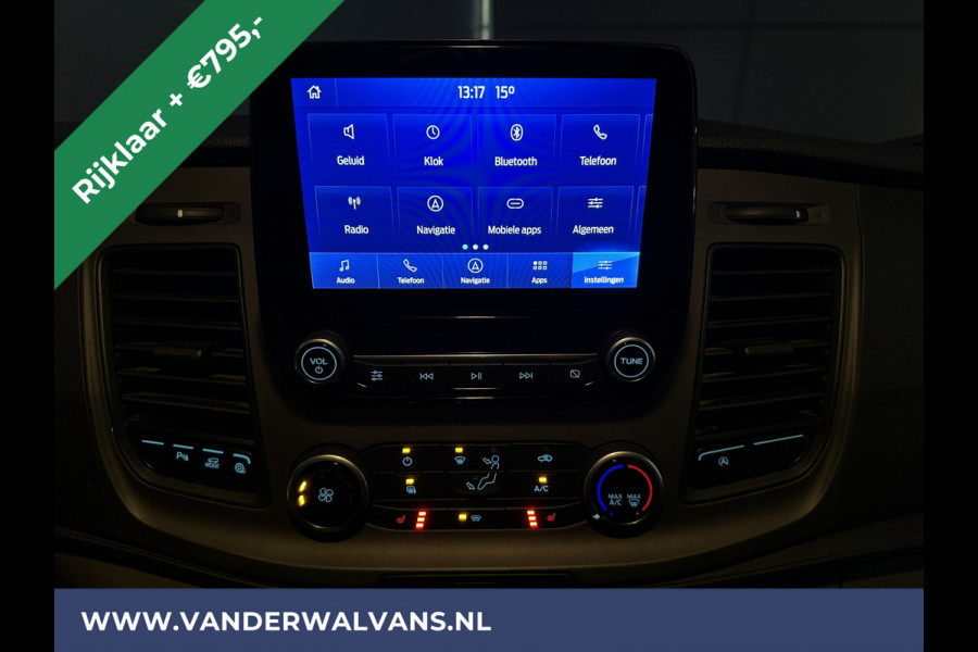 Ford Transit 2.0 TDCI 131pk L3H2 Euro6 *Rijklaar Direct Rijden* Airco | Camera | Navigatie | Apple Carplay | Android Auto Cruisecontrol, Parkeersensoren, Elektrisch verstelbare bestuurdersstoel, Verwarmde voorruit, Stoelverwarming, Bijrijdersbank