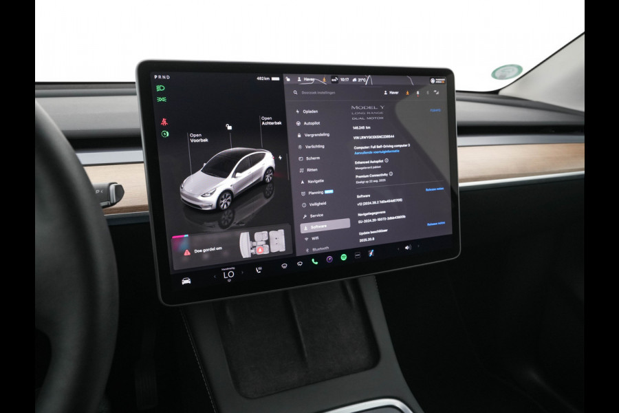 Tesla Model Y Long Range AWD 75 kWh [ 3-Fase ] (INCL-BTW) Aut. *PANO-WINDOW | AUTO-PILOT | LUXURY-LEATHER | TOP-VIEW | NAVI-FULLMAP | MATRIX-LED | AIR-SUSPENSION | DIGI-COCKPIT | KEYLESS | CAMERA | DAB+ | HEATED-COMFORTSEATS | PRIVACY-GLA