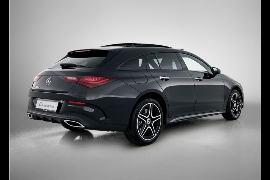 Mercedes-Benz CLA-Klasse Shooting Brake 250 e Star Edition AMG Line | Nightpakket | KEYLESS-GO | Parkeerpakket met achteruitrijcamera | 	EASY PACK achterklep | Dodehoekassistent | MULTIBEAM LED | Zitcomfortpakket | Sfeerverlichting | Verwarmde stoelen vooraan |