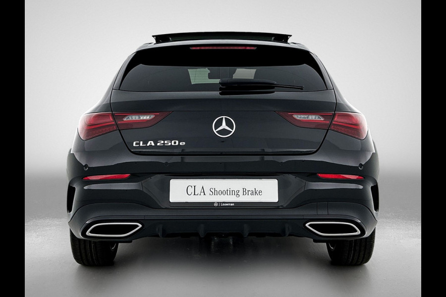Mercedes-Benz CLA-Klasse Shooting Brake 250 e Star Edition AMG Line | Nightpakket | KEYLESS-GO | Parkeerpakket met achteruitrijcamera | 	EASY PACK achterklep | Dodehoekassistent | MULTIBEAM LED | Zitcomfortpakket | Sfeerverlichting | Verwarmde stoelen vooraan |
