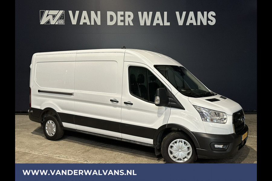 Ford Transit 2.0 TDCI 131pk L3H2 Euro6 Airco | Camera | Navigatie | Apple Carplay | Cruisecontrol Stoelverwarming, Verwarmde voorruit, Parkeersensoren, Bijrijdersbank, 2500kg trekvermogen