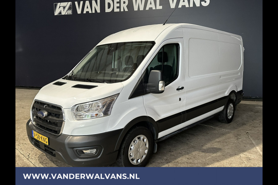 Ford Transit 2.0 TDCI 131pk L3H2 Euro6 Airco | Camera | Navigatie | Apple Carplay | Cruisecontrol Stoelverwarming, Verwarmde voorruit, Parkeersensoren, Bijrijdersbank, 2500kg trekvermogen