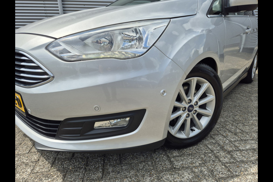 Ford C-MAX 1.5 Titanium Automaat, airco,cruise,android,navigatie/camera,stuur/stoelverwarming,afneembarehaak,parkeersensoren,