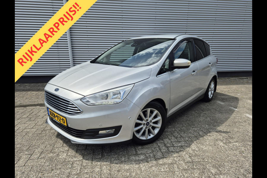 Ford C-MAX 1.5 Titanium Automaat, airco,cruise,android,navigatie/camera,stuur/stoelverwarming,afneembarehaak,parkeersensoren,