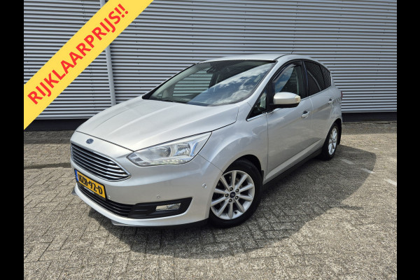 Ford C-MAX 1.5 Titanium Automaat, airco,cruise,android,navigatie/camera,stuur/stoelverwarming,afneembarehaak,parkeersensoren,