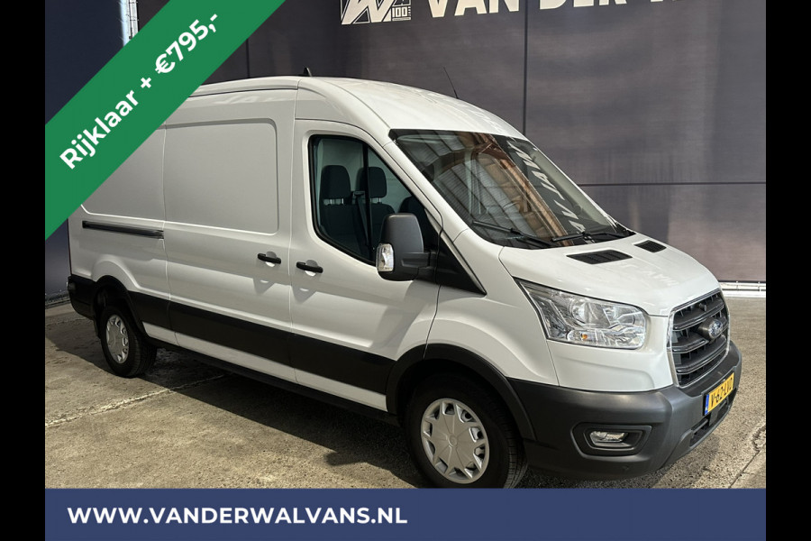 Ford Transit 2.0 TDCI 130pk L3H2 Euro6 *Rijklaar Direct Rijden* Airco | Camera | Navigatie | Cruisecontrol | Stoelverwarming Verwarmde voorruit, Parkeersensoren, Elektrisch verstelbare bestuurdersstoel, Bijrijdersbank