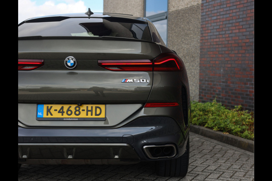 BMW X6 M50i High Executive | Manhattan - Sky - Iconic Glow - Vol leder