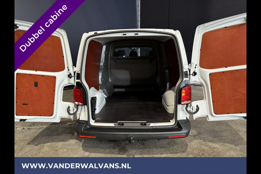 Volkswagen Transporter 2.0 TDI L2H1 Dubbele Cabine Euro6 Airco | 5-Zits | Navigatie | 2200kg Trekhaak | Apple Carplay Android Auto, Cruisecontrol, Parkeersensoren
