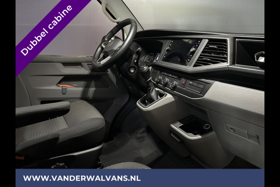 Volkswagen Transporter 2.0 TDI L2H1 Dubbele Cabine Euro6 Airco | 5-Zits | Navigatie | 2200kg Trekhaak | Apple Carplay Android Auto, Cruisecontrol, Parkeersensoren