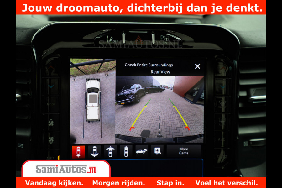 Dodge Ram 1500 LIMITED NIGHT 5.7 V8 | BLACK OPS | MULTITAILGATE | PANO | ADAPTIVE CRUISE | 360CAM | APPLE CARPLAY | PRINS LPG ONDERBOUW | LUCHTVERING | 4X4 | Comfortabele Dubbele Cabine met Royale 5 Zitplaatsen |