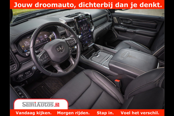 Dodge Ram 1500 LIMITED NIGHT 5.7 V8 | BLACK OPS | MULTITAILGATE | PANO | ADAPTIVE CRUISE | 360CAM | APPLE CARPLAY | PRINS LPG ONDERBOUW | LUCHTVERING | 4X4 | Comfortabele Dubbele Cabine met Royale 5 Zitplaatsen |