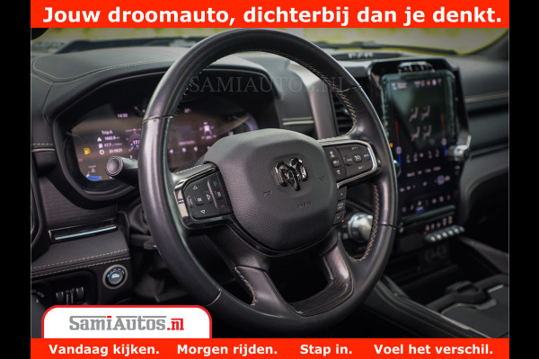 Dodge Ram 1500 LIMITED NIGHT 5.7 V8 | BLACK OPS | MULTITAILGATE | PANO | ADAPTIVE CRUISE | 360CAM | APPLE CARPLAY | PRINS LPG ONDERBOUW | LUCHTVERING | 4X4 | Comfortabele Dubbele Cabine met Royale 5 Zitplaatsen |
