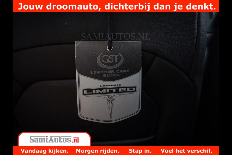 Dodge Ram 1500 LIMITED NIGHT 5.7 V8 | BLACK OPS | MULTITAILGATE | PANO | ADAPTIVE CRUISE | 360CAM | APPLE CARPLAY | PRINS LPG ONDERBOUW | LUCHTVERING | 4X4 | Comfortabele Dubbele Cabine met Royale 5 Zitplaatsen |