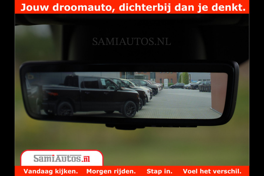 Dodge Ram 1500 LIMITED NIGHT 5.7 V8 | BLACK OPS | MULTITAILGATE | PANO | ADAPTIVE CRUISE | 360CAM | APPLE CARPLAY | PRINS LPG ONDERBOUW | LUCHTVERING | 4X4 | Comfortabele Dubbele Cabine met Royale 5 Zitplaatsen |