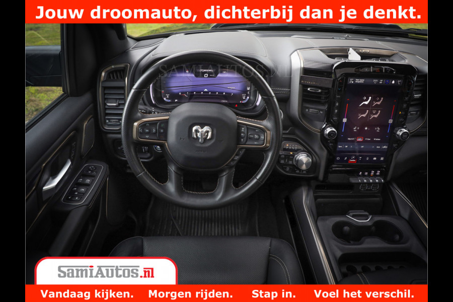 Dodge Ram 1500 REBEL TRX STYLE | BODY LIFT | RAMBAR | 4X4 | LPG | HUD HEADUP | DIGI CLUSTER | 360CAM | ADAPTIVE CRUISE | RAM BAR ROLLCOVER | Comfortabele Dubbele Cabine met Royale 5 Zitplaatsen |