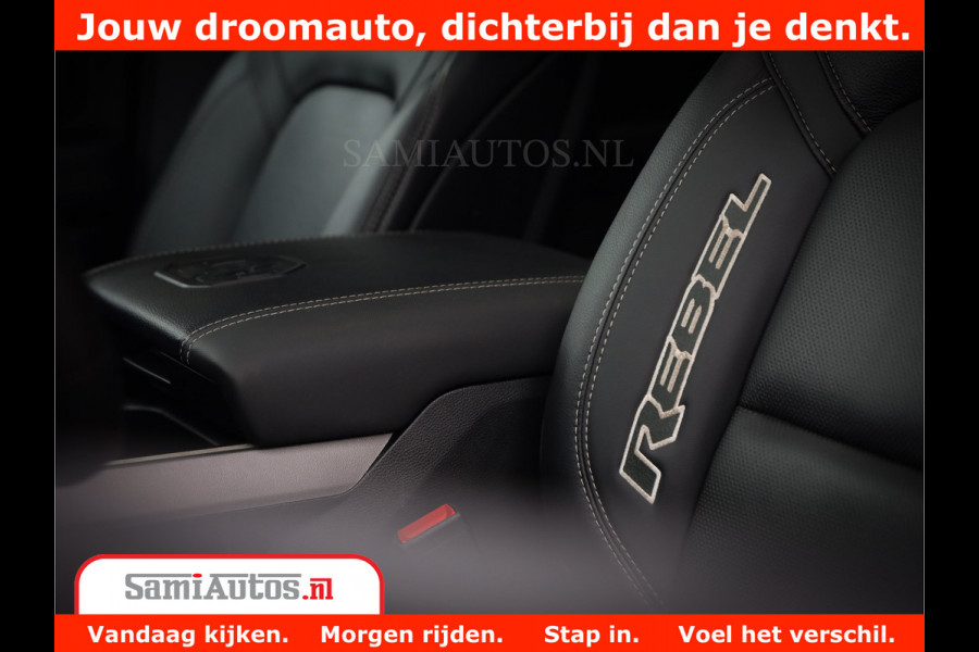 Dodge Ram 1500 REBEL TRX STYLE | BODY LIFT | RAMBAR | 4X4 | LPG | HUD HEADUP | DIGI CLUSTER | 360CAM | ADAPTIVE CRUISE | RAM BAR ROLLCOVER | Comfortabele Dubbele Cabine met Royale 5 Zitplaatsen |