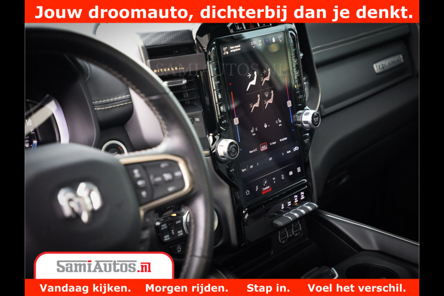 Dodge Ram 1500 REBEL TRX STYLE | BODY LIFT | RAMBAR | 4X4 | LPG | HUD HEADUP | DIGI CLUSTER | 360CAM | ADAPTIVE CRUISE | RAM BAR ROLLCOVER | Comfortabele Dubbele Cabine met Royale 5 Zitplaatsen |