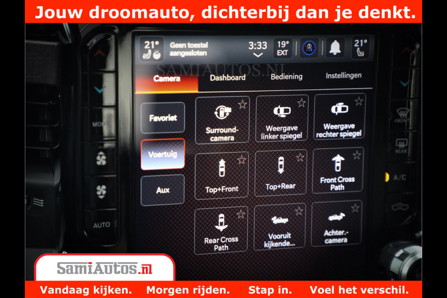 Dodge Ram 1500 REBEL TRX STYLE | BODY LIFT | RAMBAR | 4X4 | LPG | HUD HEADUP | DIGI CLUSTER | 360CAM | ADAPTIVE CRUISE | RAM BAR ROLLCOVER | Comfortabele Dubbele Cabine met Royale 5 Zitplaatsen |