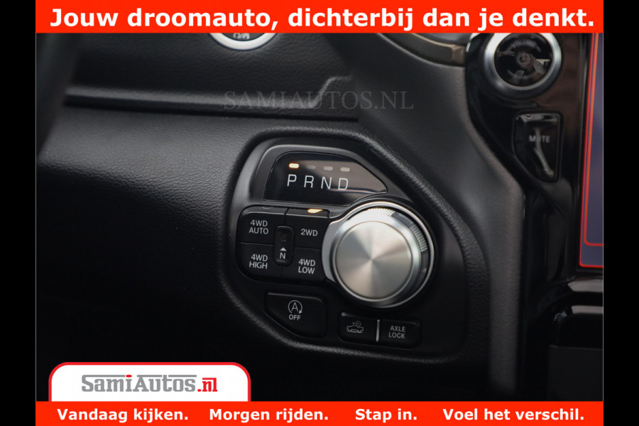 Dodge Ram 1500 REBEL TRX STYLE | BODY LIFT | RAMBAR | 4X4 | LPG | HUD HEADUP | DIGI CLUSTER | 360CAM | ADAPTIVE CRUISE | RAM BAR ROLLCOVER | Comfortabele Dubbele Cabine met Royale 5 Zitplaatsen |