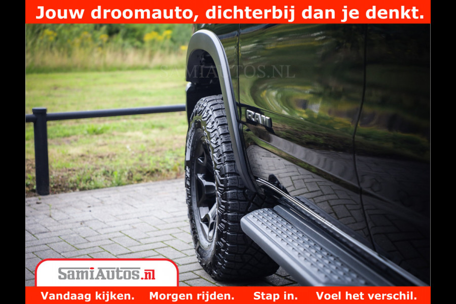Dodge Ram 1500 REBEL TRX STYLE | BODY LIFT | RAMBAR | 4X4 | LPG | HUD HEADUP | DIGI CLUSTER | 360CAM | ADAPTIVE CRUISE | RAM BAR ROLLCOVER | Comfortabele Dubbele Cabine met Royale 5 Zitplaatsen |