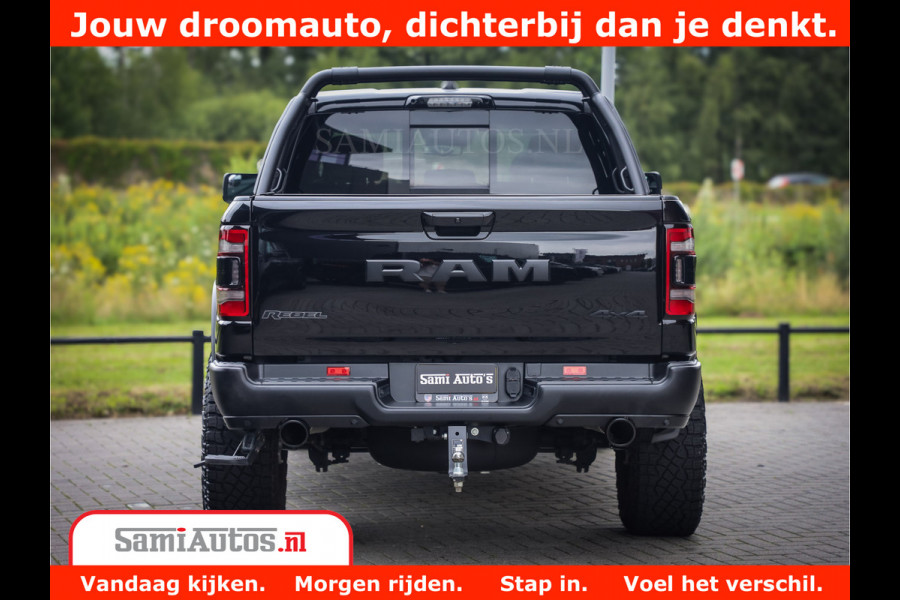 Dodge Ram 1500 REBEL TRX STYLE | BODY LIFT | RAMBAR | 4X4 | LPG | HUD HEADUP | DIGI CLUSTER | 360CAM | ADAPTIVE CRUISE | RAM BAR ROLLCOVER | Comfortabele Dubbele Cabine met Royale 5 Zitplaatsen |