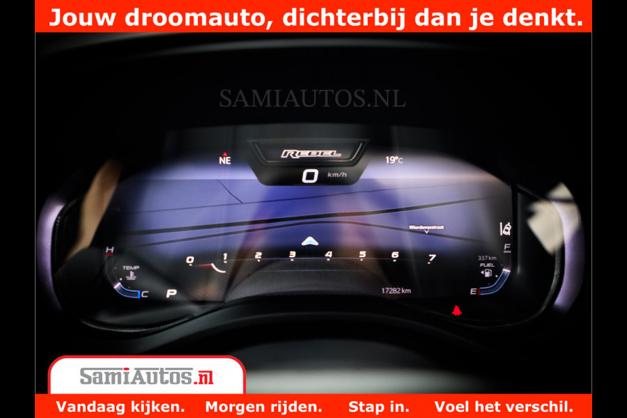 Dodge Ram 1500 REBEL TRX STYLE | BODY LIFT | RAMBAR | 4X4 | LPG | HUD HEADUP | DIGI CLUSTER | 360CAM | ADAPTIVE CRUISE | RAM BAR ROLLCOVER | Comfortabele Dubbele Cabine met Royale 5 Zitplaatsen |