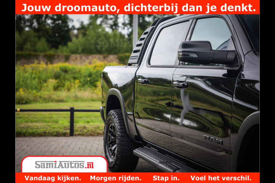 Dodge Ram 1500 REBEL TRX STYLE | BODY LIFT | RAMBAR | 4X4 | LPG | HUD HEADUP | DIGI CLUSTER | 360CAM | ADAPTIVE CRUISE | RAM BAR ROLLCOVER | Comfortabele Dubbele Cabine met Royale 5 Zitplaatsen |