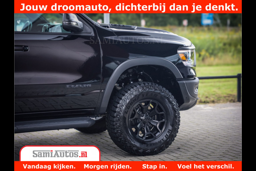 Dodge Ram 1500 REBEL TRX STYLE | BODY LIFT | RAMBAR | 4X4 | LPG | HUD HEADUP | DIGI CLUSTER | 360CAM | ADAPTIVE CRUISE | RAM BAR ROLLCOVER | Comfortabele Dubbele Cabine met Royale 5 Zitplaatsen |