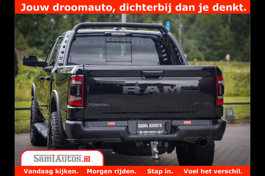 Dodge Ram 1500 REBEL TRX STYLE | BODY LIFT | RAMBAR | 4X4 | LPG | HUD HEADUP | DIGI CLUSTER | 360CAM | ADAPTIVE CRUISE | RAM BAR ROLLCOVER | Comfortabele Dubbele Cabine met Royale 5 Zitplaatsen |
