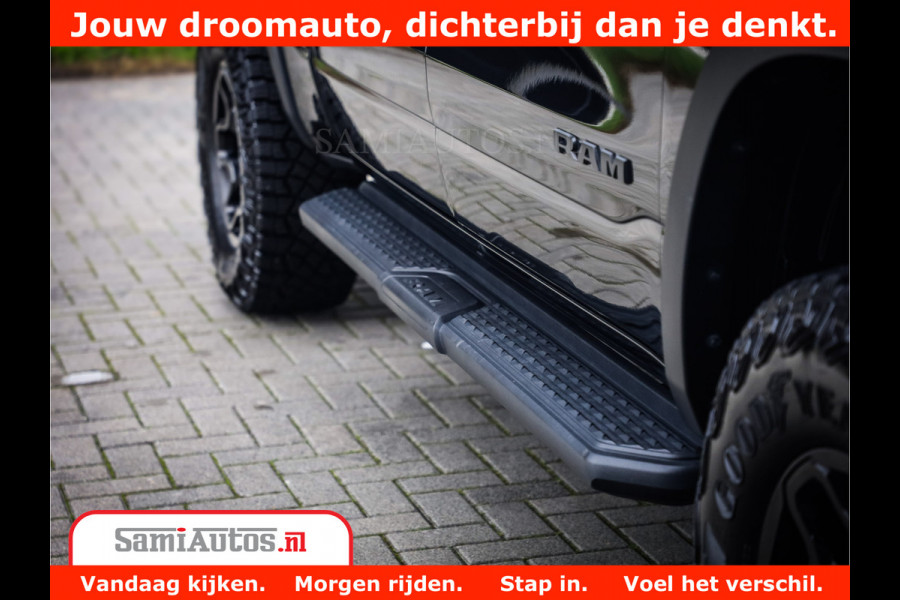 Dodge Ram 1500 REBEL TRX STYLE | BODY LIFT | RAMBAR | 4X4 | LPG | HUD HEADUP | DIGI CLUSTER | 360CAM | ADAPTIVE CRUISE | RAM BAR ROLLCOVER | Comfortabele Dubbele Cabine met Royale 5 Zitplaatsen |
