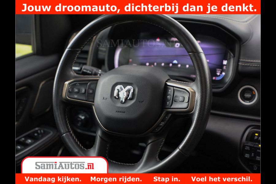 Dodge Ram 1500 REBEL TRX STYLE | BODY LIFT | RAMBAR | 4X4 | LPG | HUD HEADUP | DIGI CLUSTER | 360CAM | ADAPTIVE CRUISE | RAM BAR ROLLCOVER | Comfortabele Dubbele Cabine met Royale 5 Zitplaatsen |