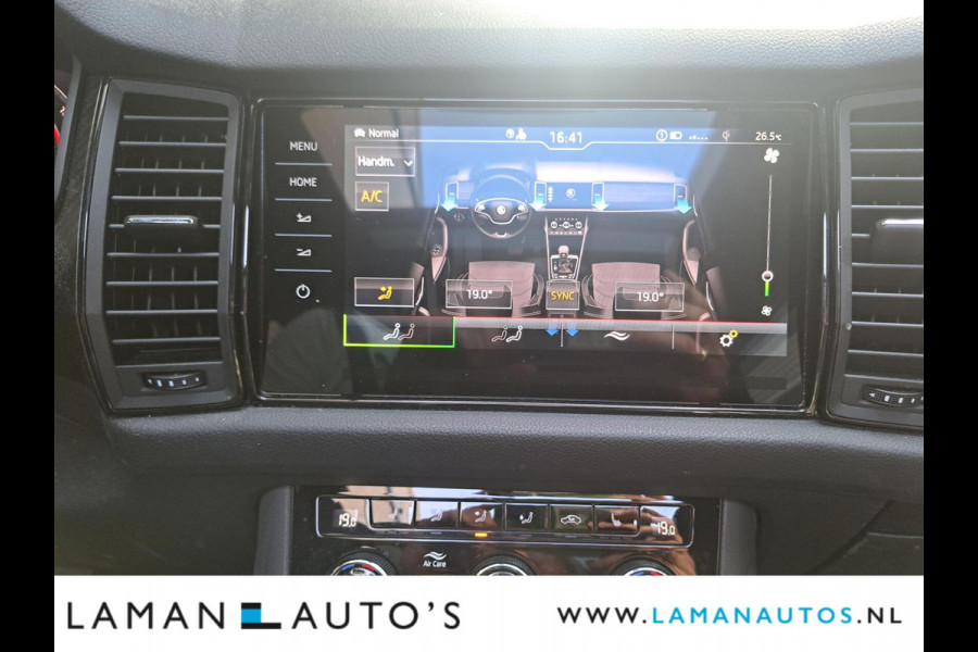 Škoda Kodiaq 1.5 TSI 150pk DSG Sportline Business Aut. | Panorama Open dak Virtual Leder/Alcantara CarPlay Columbus Canton 20" Vega LMV ECC N