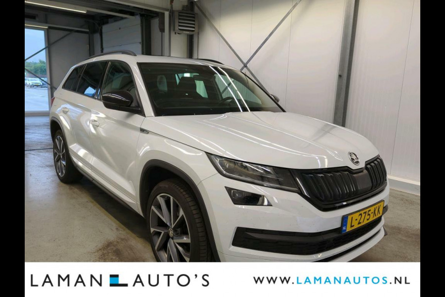 Škoda Kodiaq 1.5 TSI 150pk DSG Sportline Business Aut. | Panorama Open dak Virtual Leder/Alcantara CarPlay Columbus Canton 20" Vega LMV ECC N