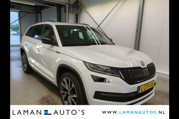 Škoda Kodiaq 1.5 TSI 150pk DSG Sportline Business Aut. | Panorama Open dak Virtual Leder/Alcantara CarPlay Columbus Canton 20" Vega LMV ECC N